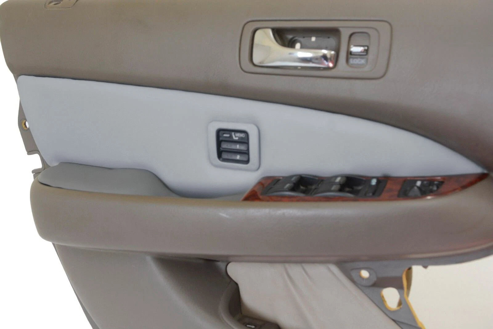 Door Panel Cover for Acura RL (1998–2003) PVC Synthetic Leather Gray