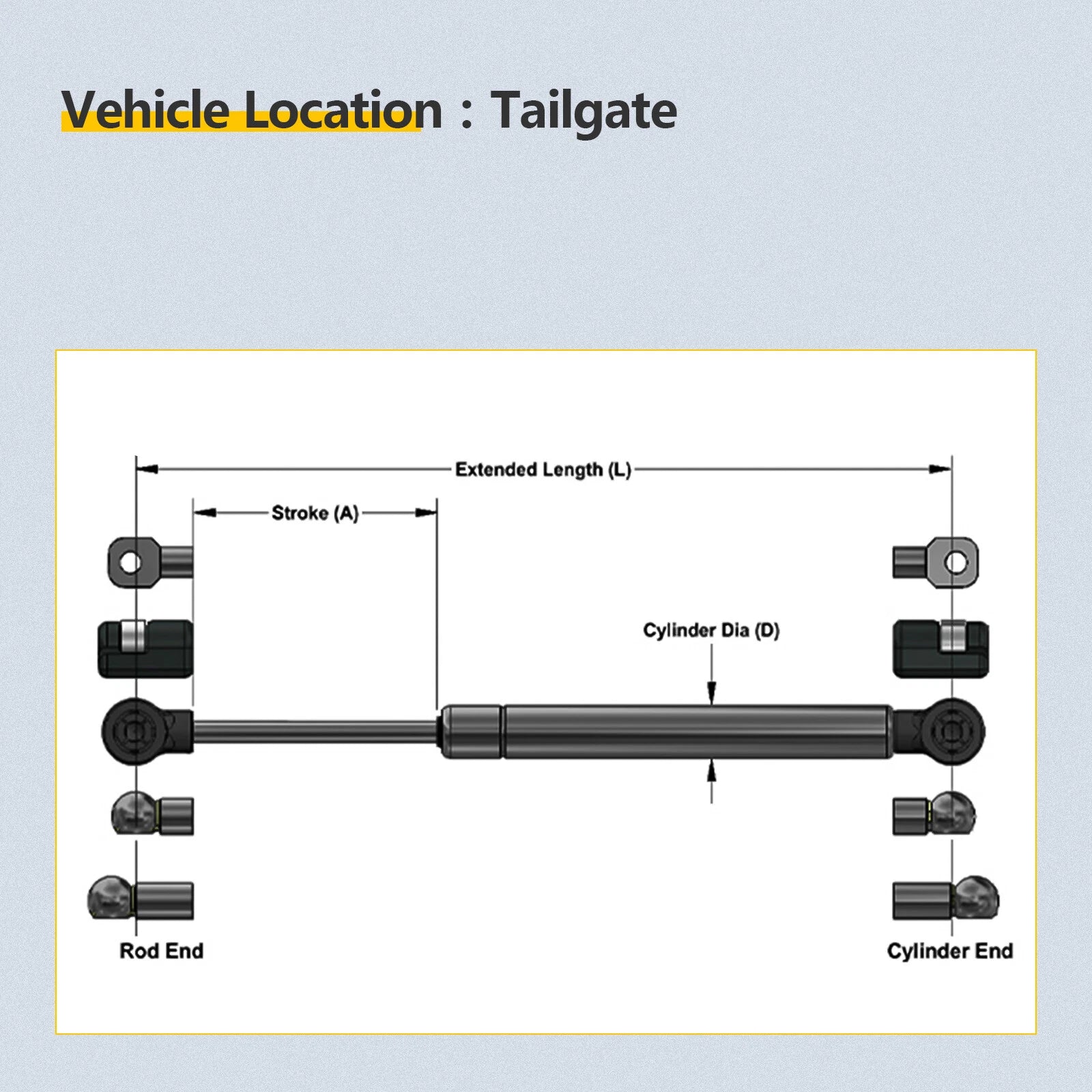 Tailgate Assist Lift Support for Ford F-250/350 Super Duty (2017–2022)