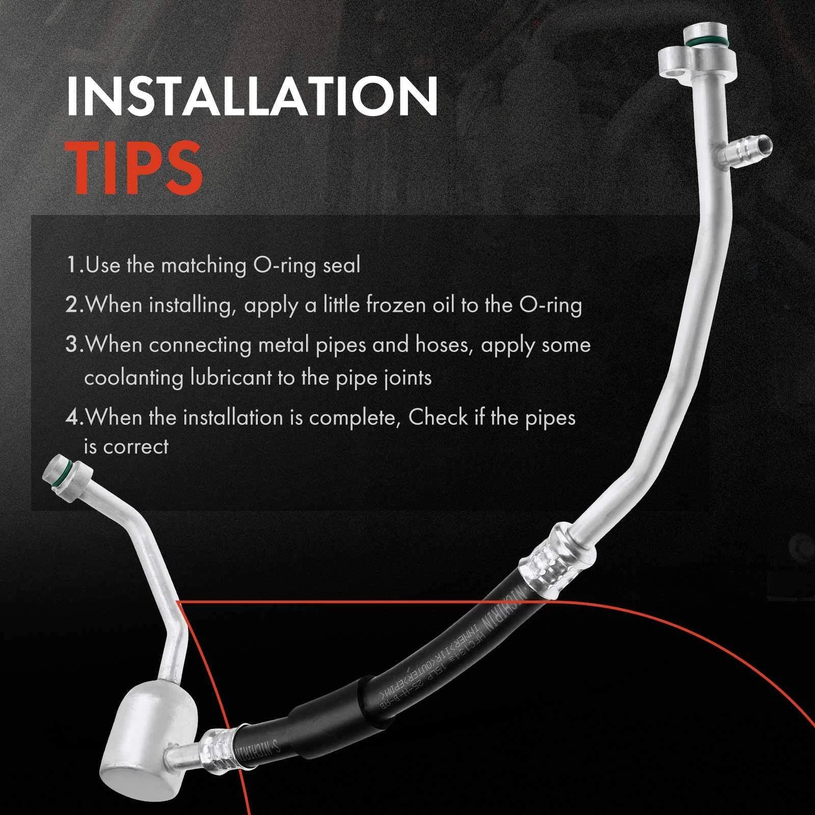 A/C Suction Line Hose Assembly for Nissan Titan (2017–2019)