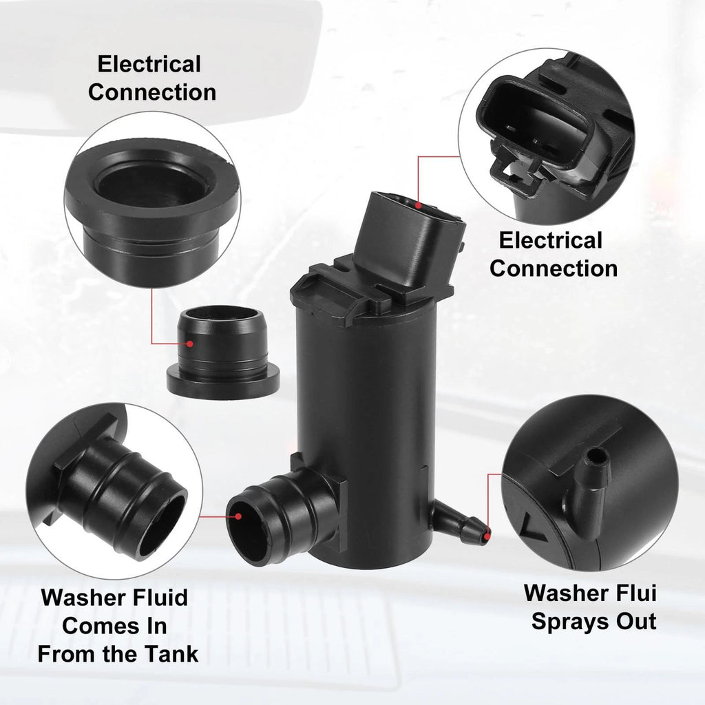 Windshield Washer Motor Pump 85330-12340 for Toyota Camry Solara Corolla Matrix (2000–2006)