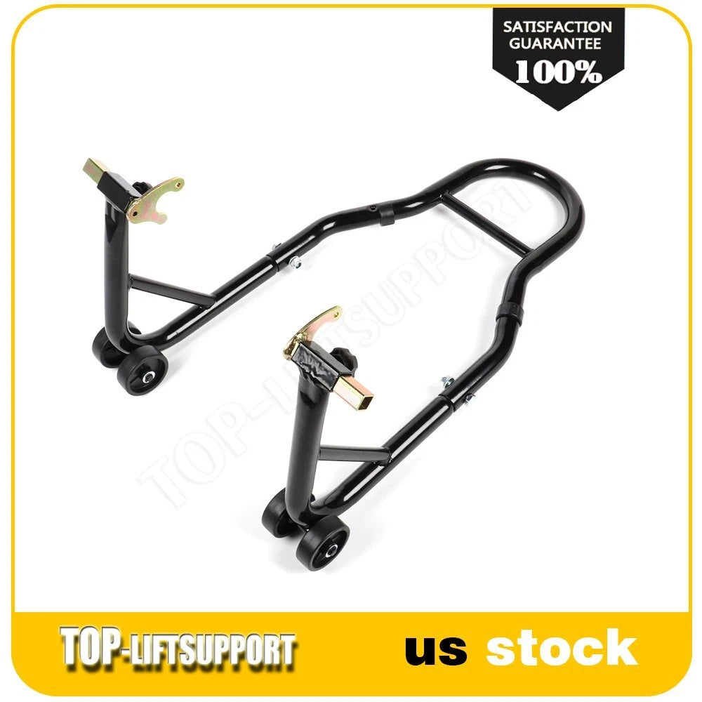 Rear Stand for Motorcycle Bike - Black
