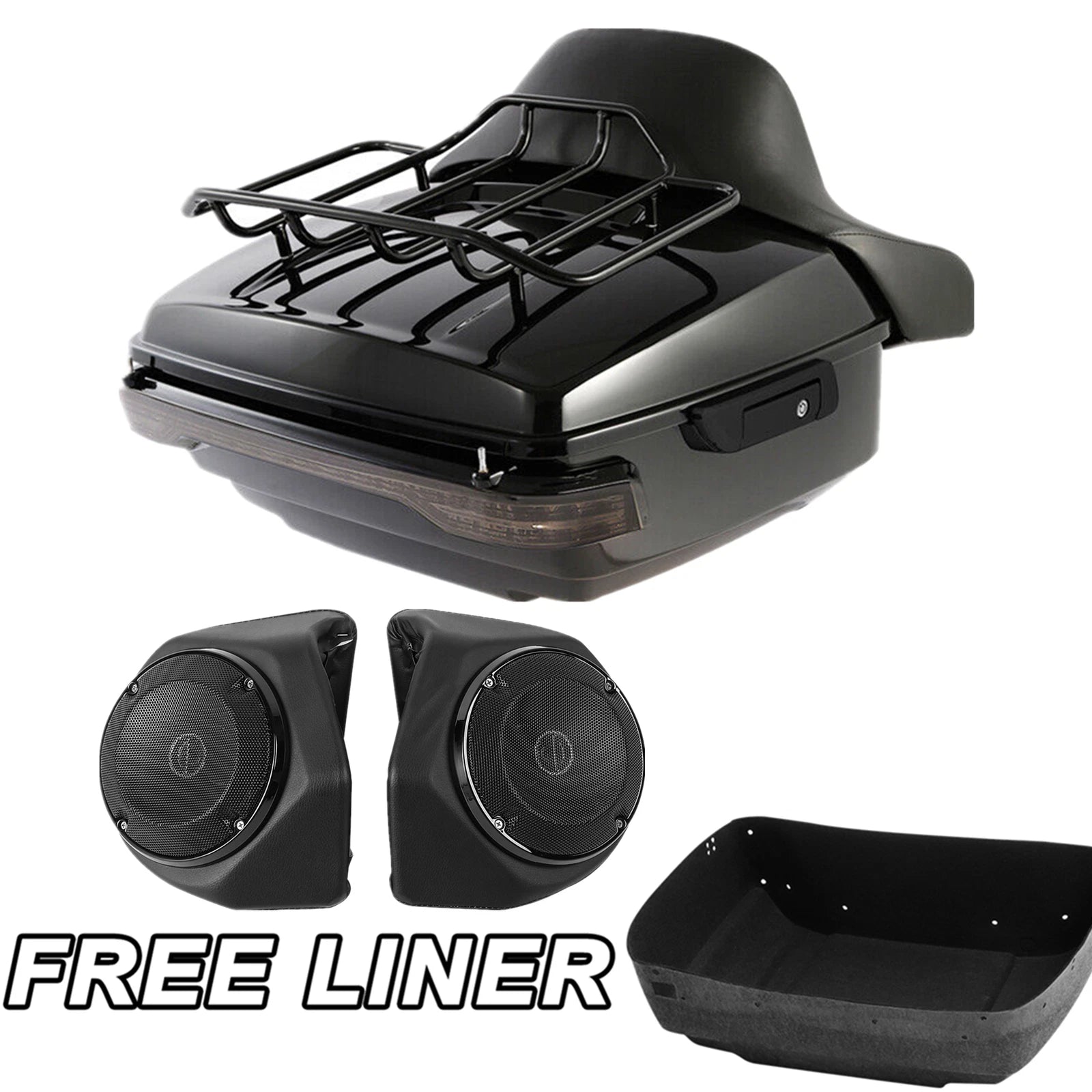 Trunk Rack Light Speakers for Harley CVO Touring Glide (2014–2026)