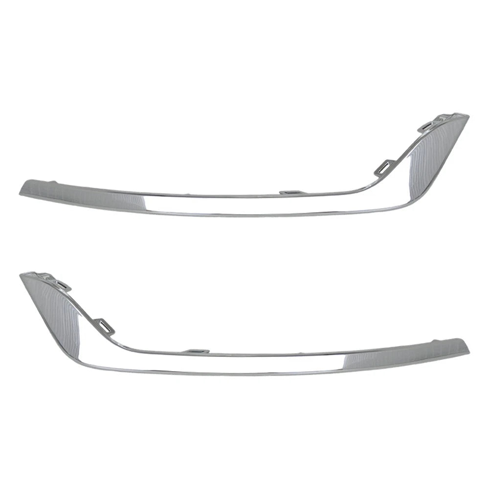 Set of 2 Chrome Front Bumper Fog Light Lamp Trim for Ford Fusion (2019–2020)