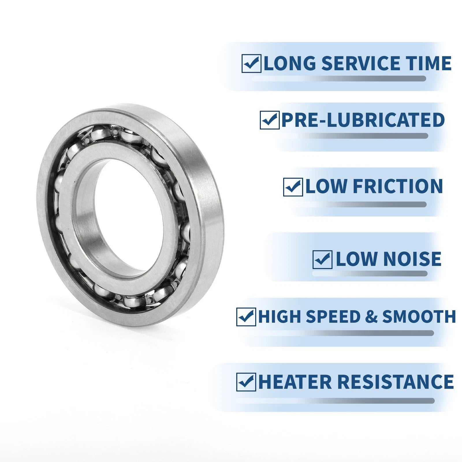 Deep Groove Ball Bearing 25x47x8mm for Scooter Skateboard (1 Pc)