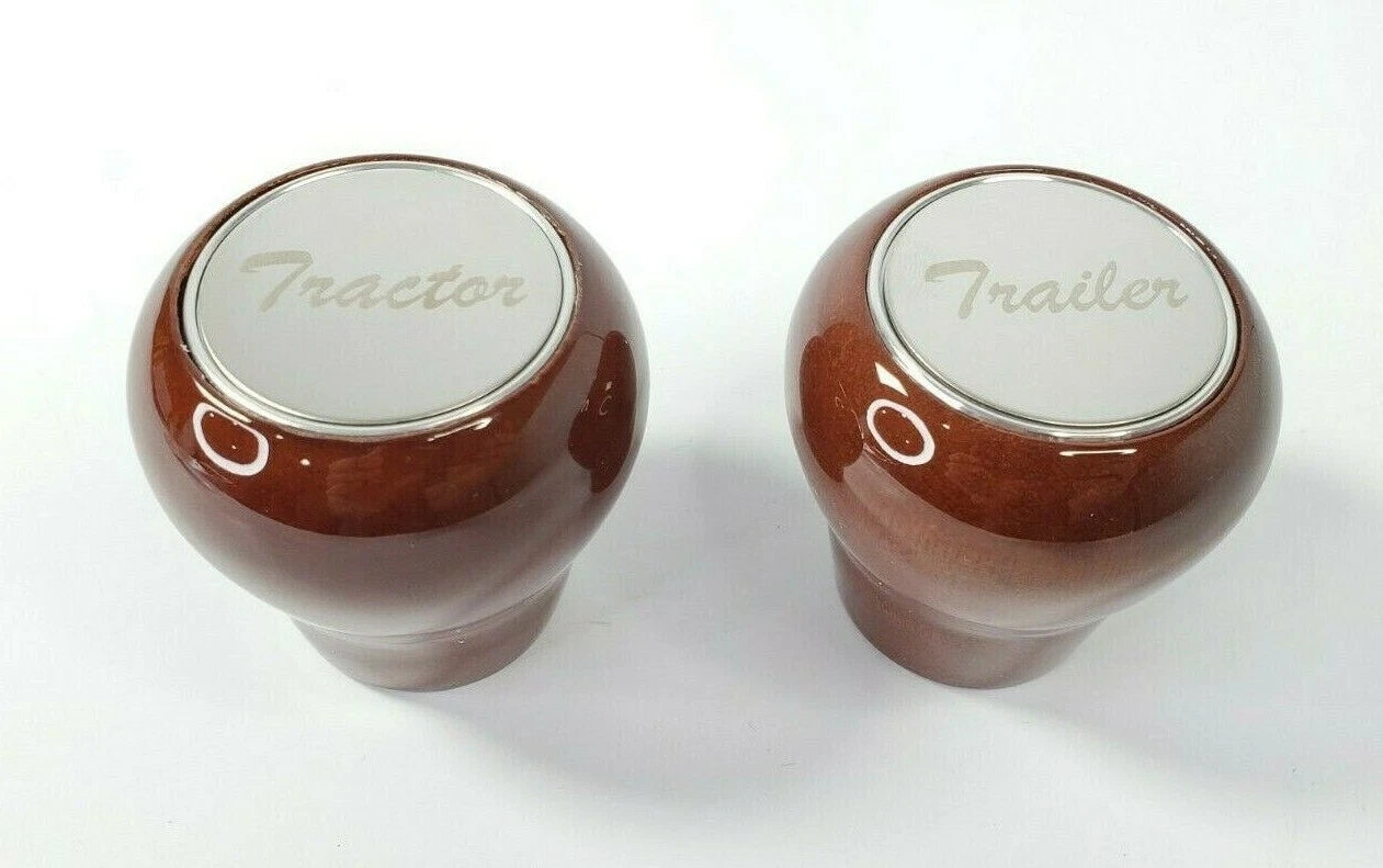 Wood Knob Air Brakes Valve for Peterbilt and Freightliner (1995–2010)