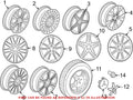 Genuine OEM Wheel Cap for Mercedes (00040024009283)