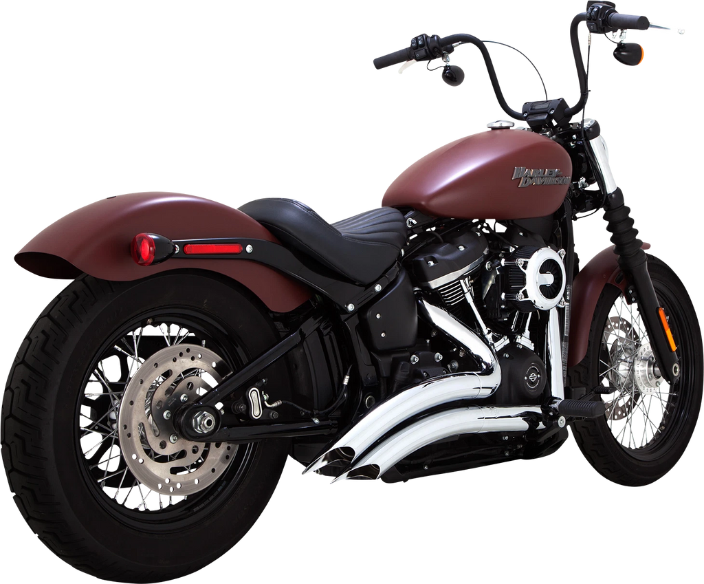 Vance & Hines Big Radius Chrome Exhaust for Harley Softail FXLR FXBB FXFBS (2018–2024)