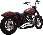 Vance & Hines Big Radius Chrome Exhaust for Harley Softail FXLR FXBB FXFBS (2018–2024)