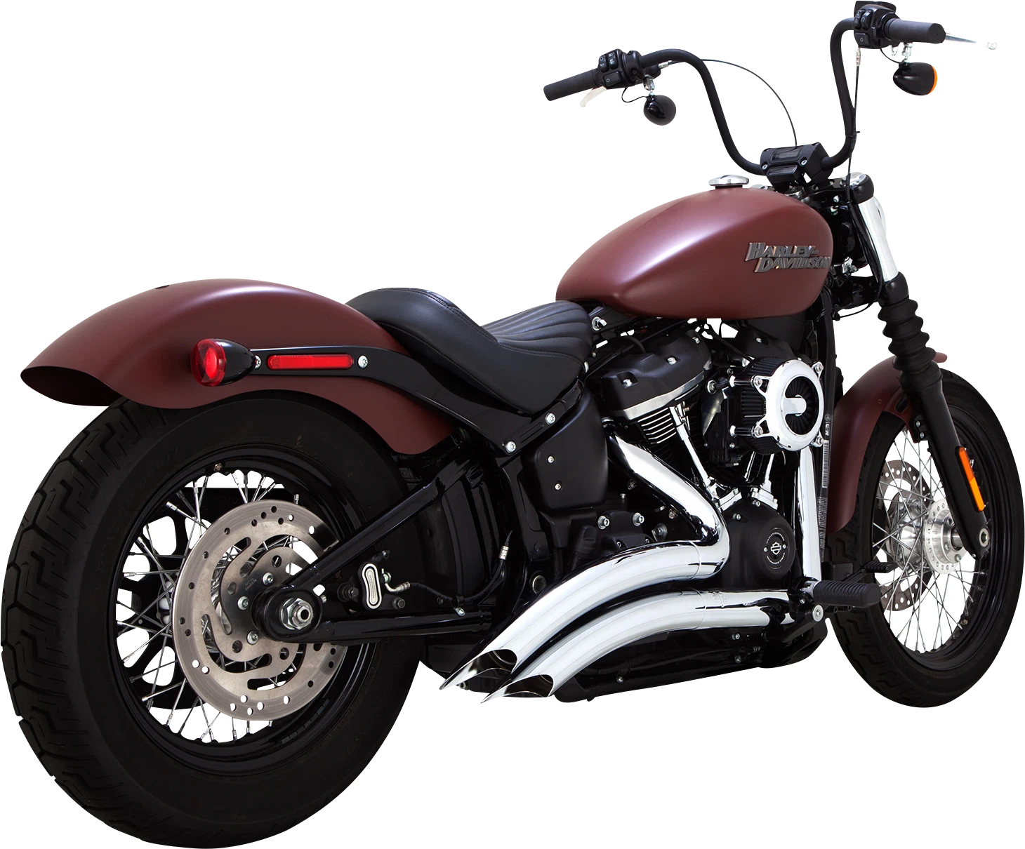 Vance & Hines Big Radius Chrome Exhaust for Harley Softail FXLR FXBB FXFBS (2018–2024)