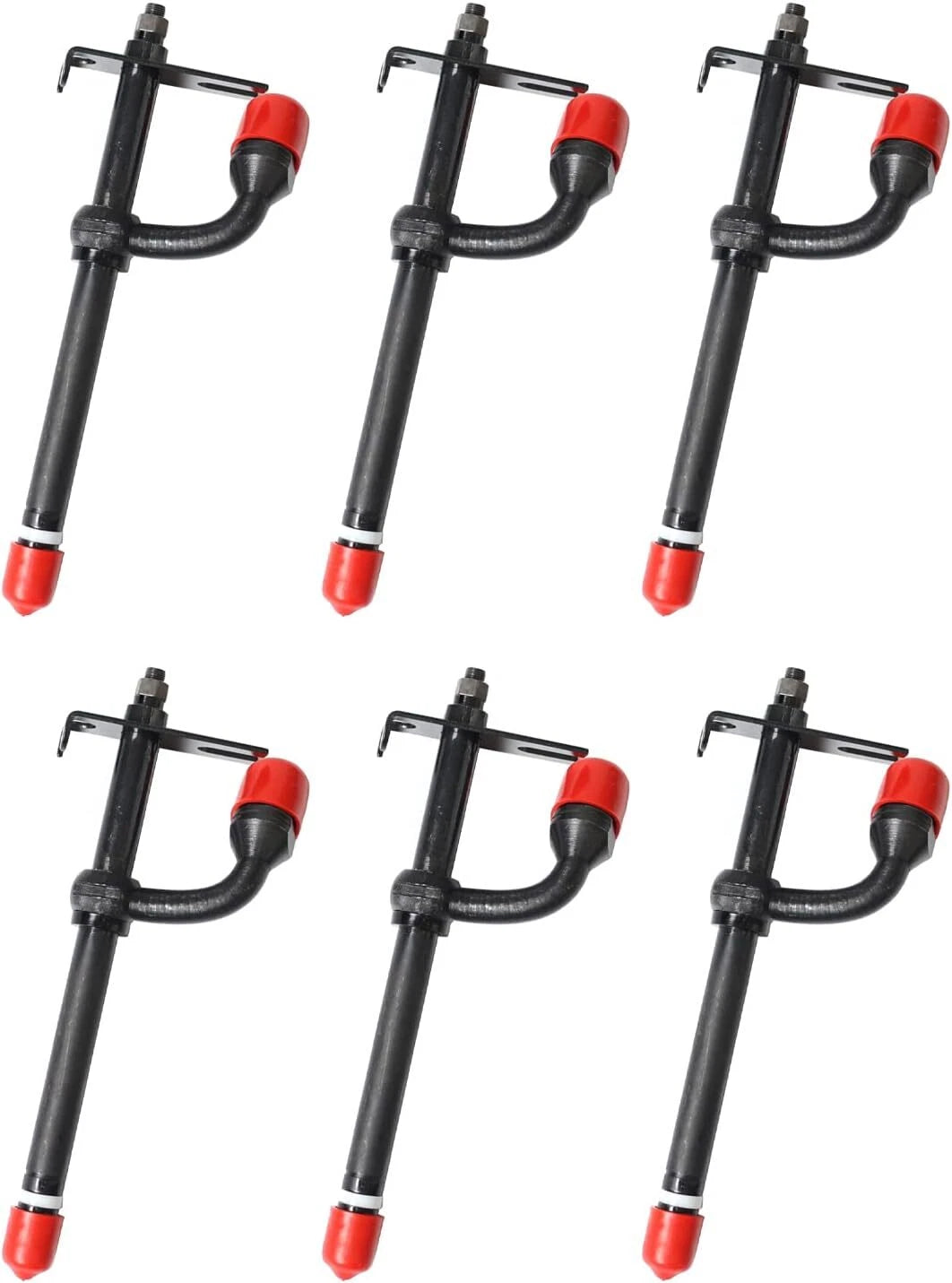 6X Fuel Injector AR89563 AR56290 for John Deere Tractor 1020–1350