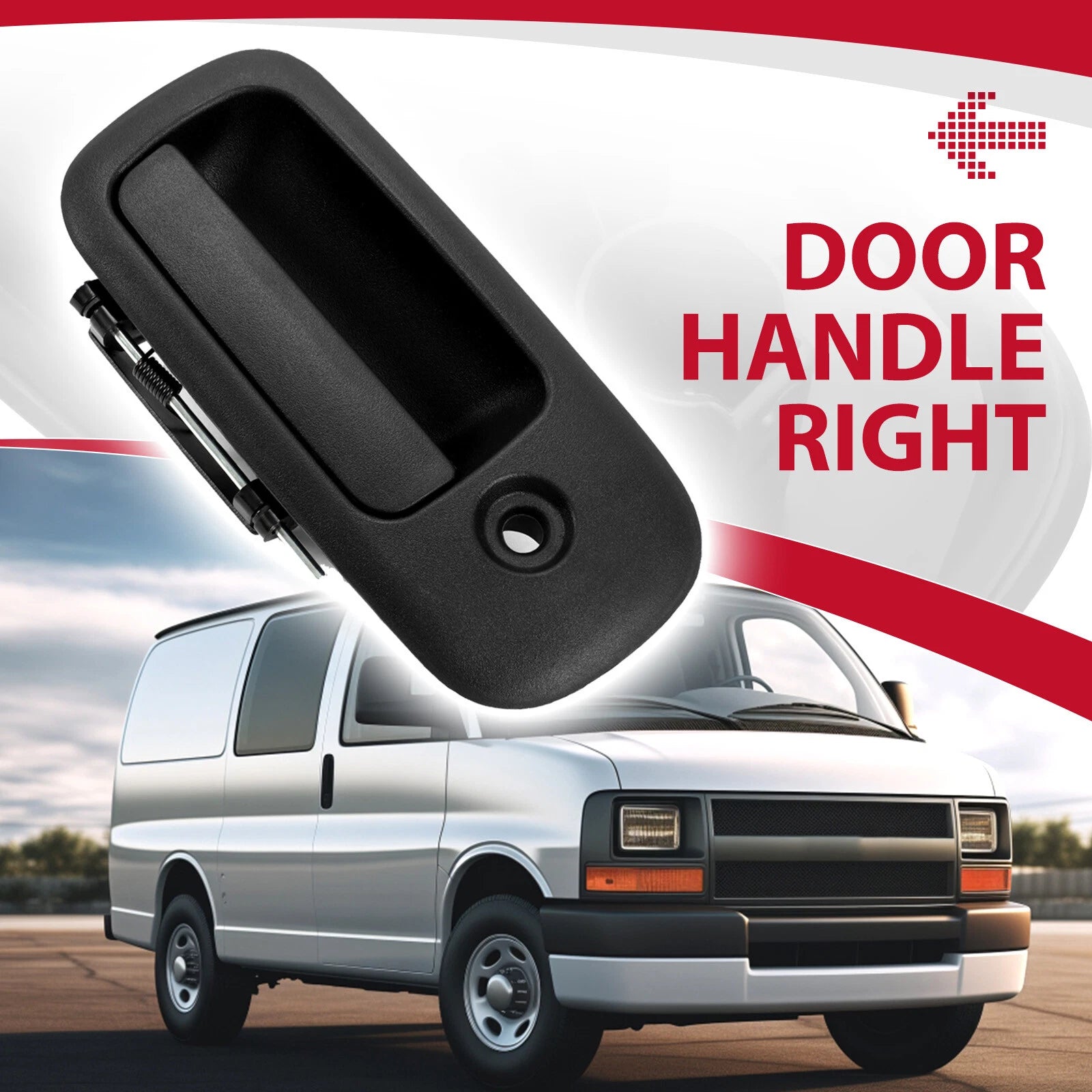 Passenger Outside Sliding Door Handle for Express Savana Van (1996-2009)
