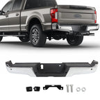 Chrome Rear Bumper Assembly for Ford F-250 F-350 Super Duty (2017–2022)