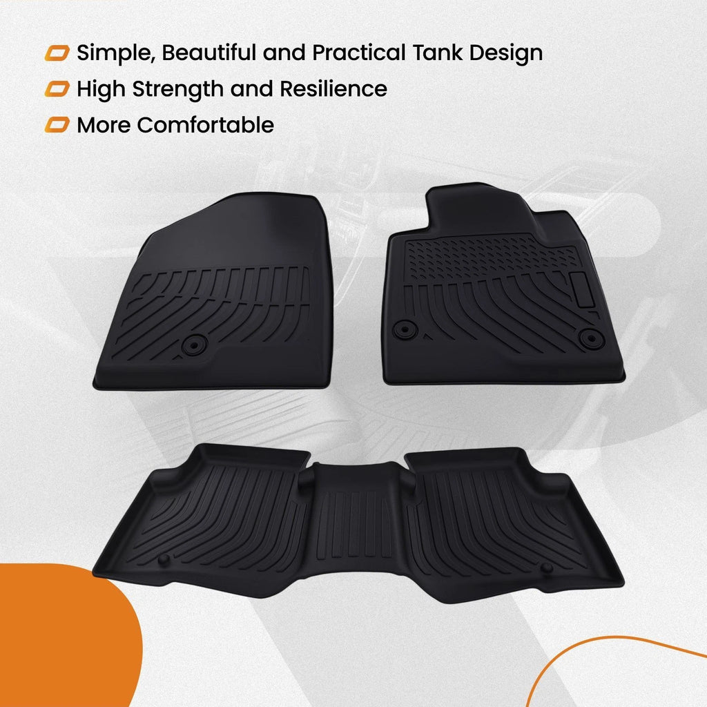 Set of 4 All Weather Carpet Floor Mats for Hyundai Santa Fe Sport (2013–2018)