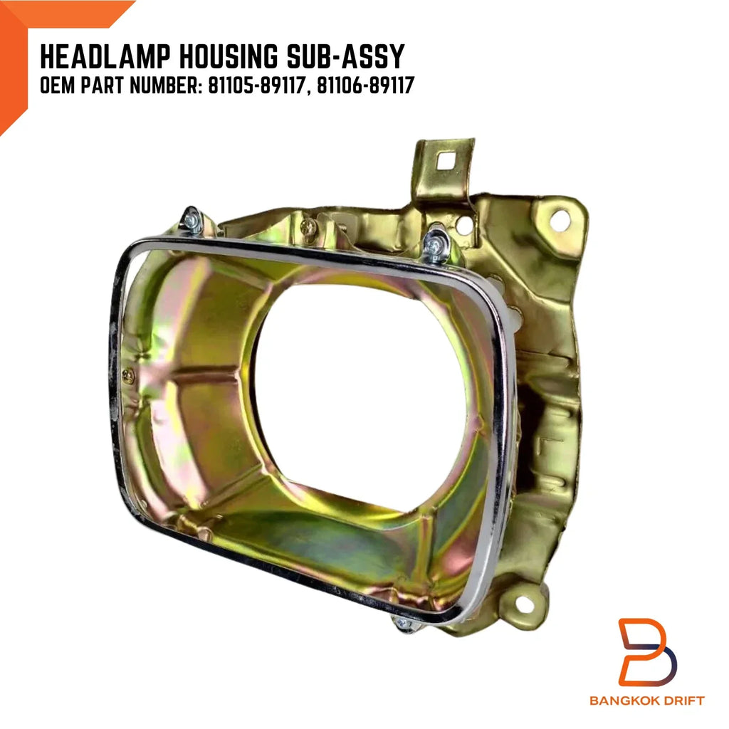 Headlight Square Housing Lamp Bucket for Toyota Hilux Ute (1981-1983)