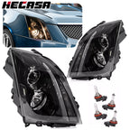 2X Halogen Headlight for Cadillac CTS (2008–2015) W/Bulbs