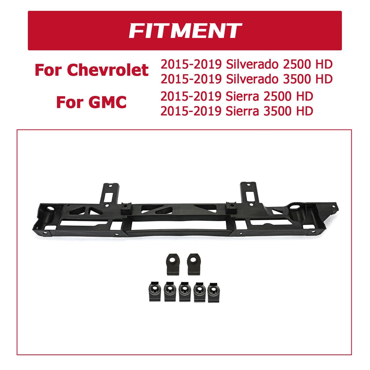 Radiator Support Bracket Lower for Chevy Silverado 2500 HD (2015–2019)