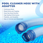 7Pcs Twist Lock Hose for Zodiac Baracuda MX6 MX8 X7 T5 (39")