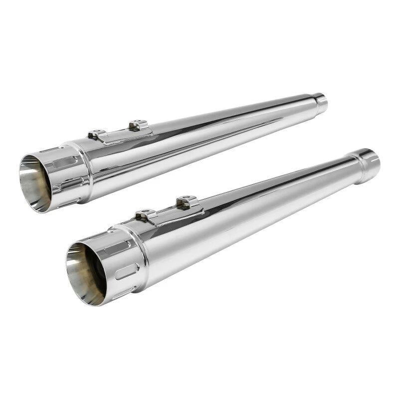 Megaphone Tapered Slip-On Exhaust Pipes for Harley Touring Road Glide (2017–2025)