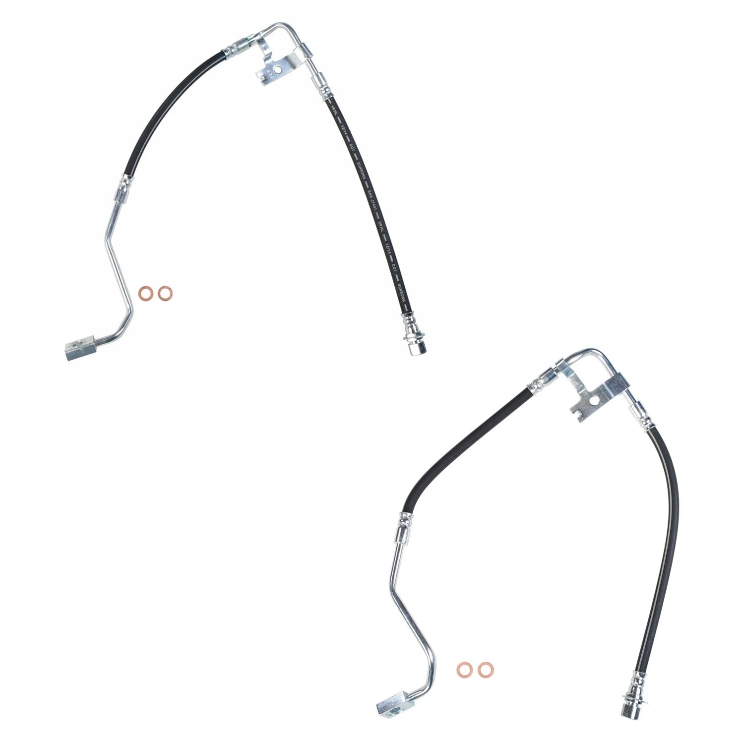 Sunsong Brake Hydraulic Hose Kit for Dodge Durango Dakota 4WD (2000–2004)