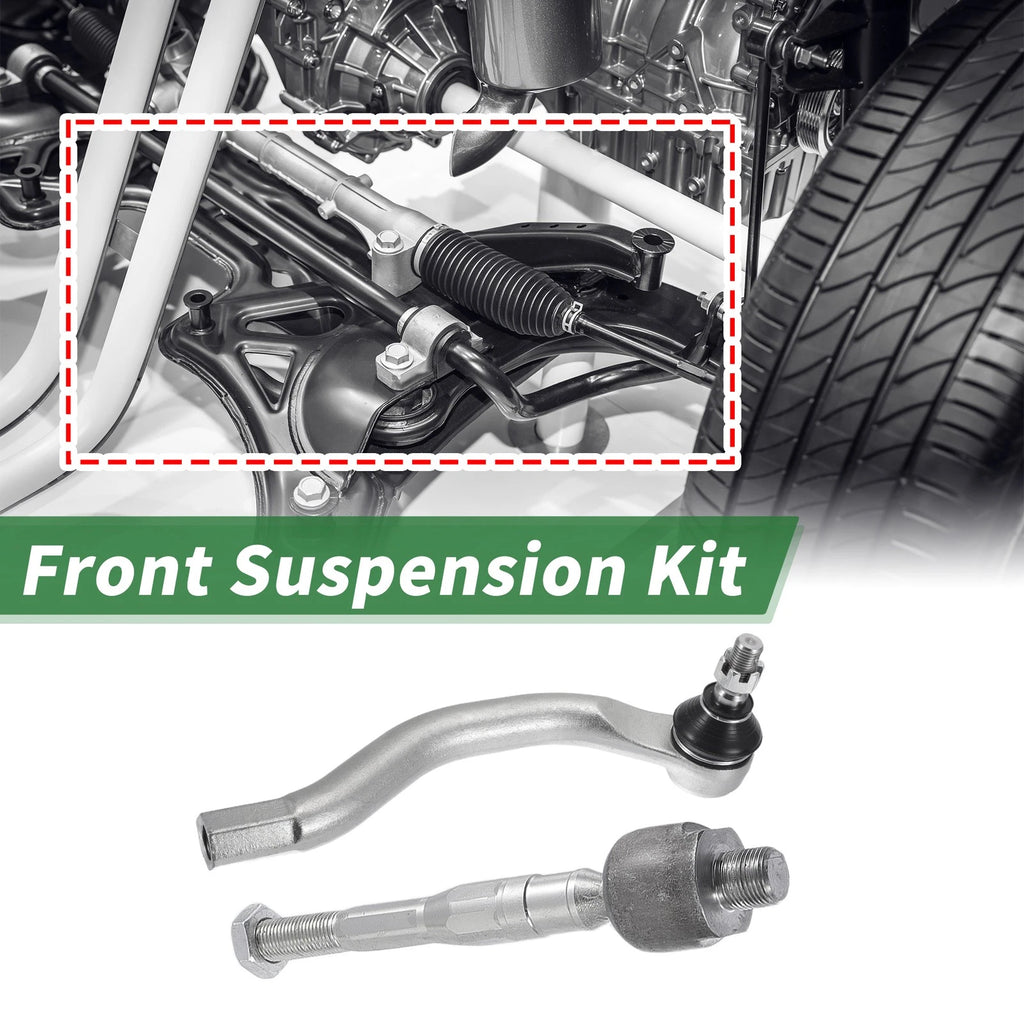 8pcs Front Suspension Kit Tie Rod End Ball Joint for Honda Civic (2006–2011)