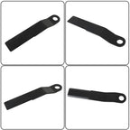 2pcs AR400 Steel Blades for Mower King Skidsteer (Fit Brush Hog)