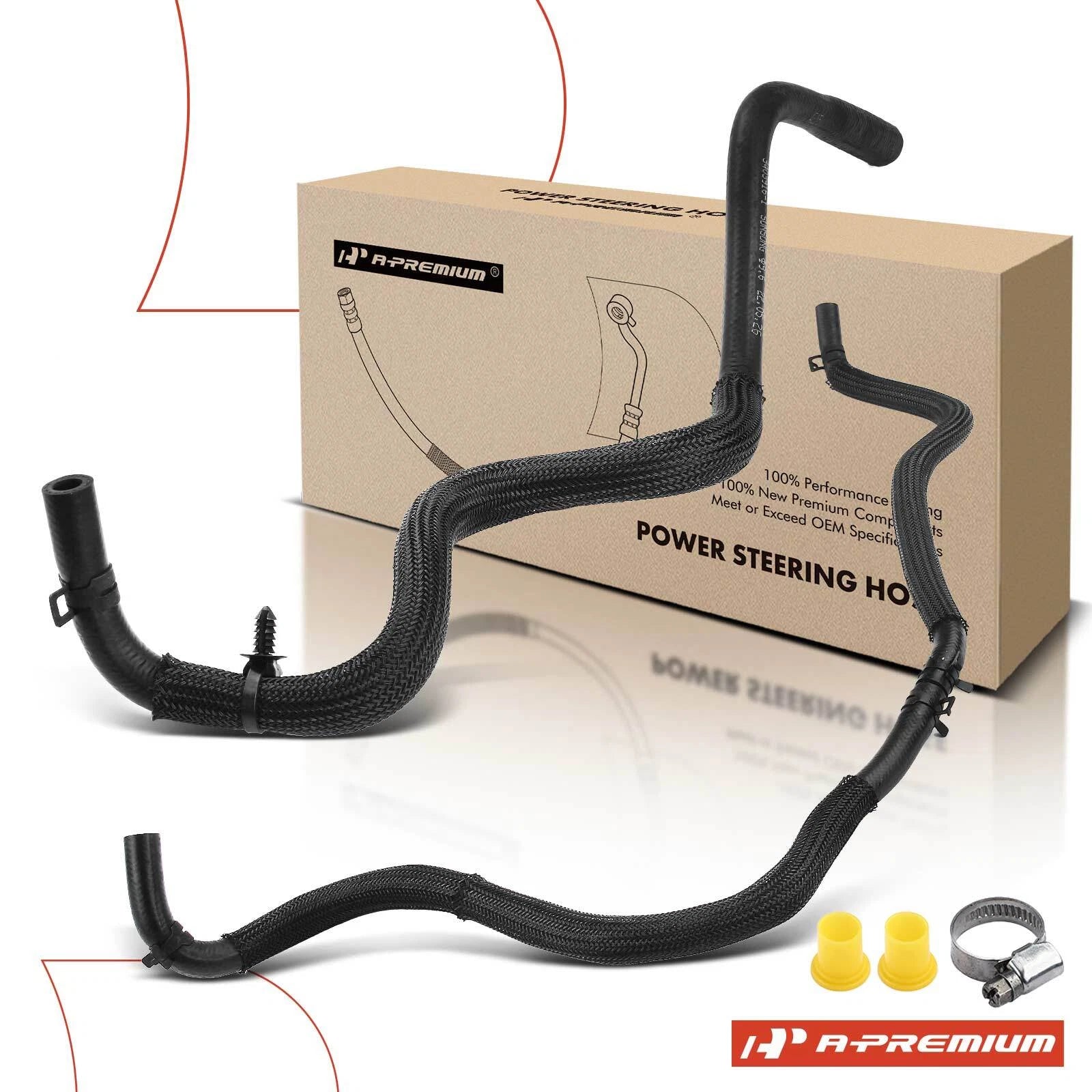 2X Power Steering Return Line Hose for Ford Fusion Lincoln MKZ (2007–2012)