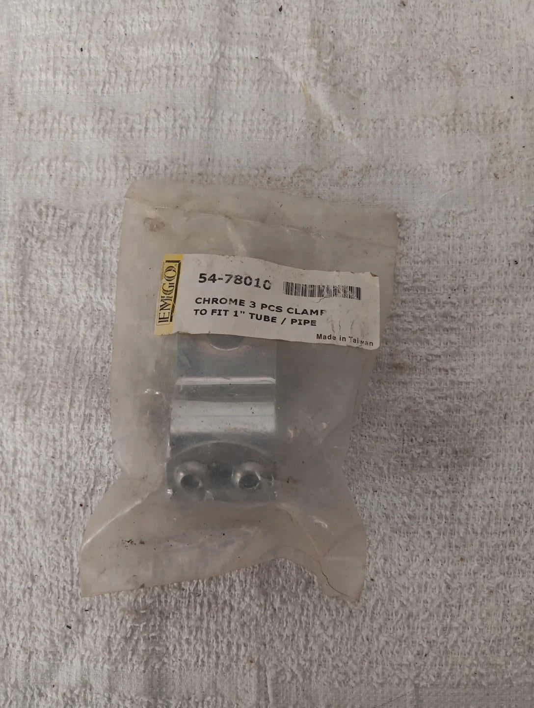 3 Piece Chrome Clamp for 1 Inch Tube or Pipe