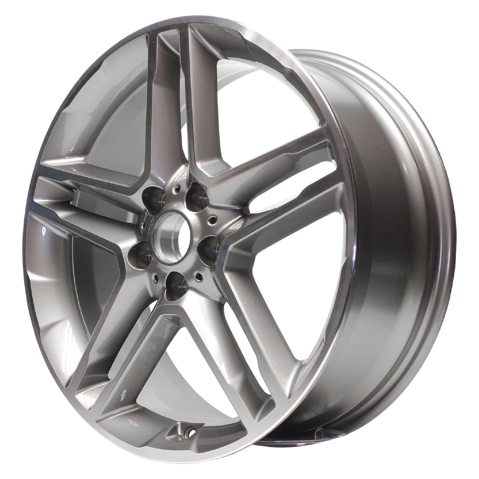 Wheel Rim Replacement Machined Grey Inset 19 Inch for 2017–2018 Santa Fe