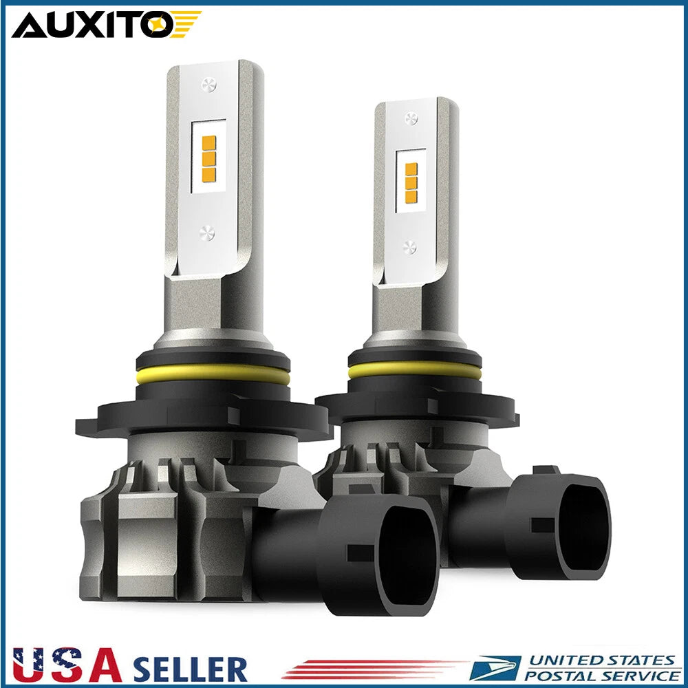 2X LED Fog Driving Light Bulbs for H10 9145 9140 (3000K Amber)
