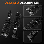 Front Struts & Rear Shocks for Honda Civic (2013–2015) w/Coil Spring & Sway Bar