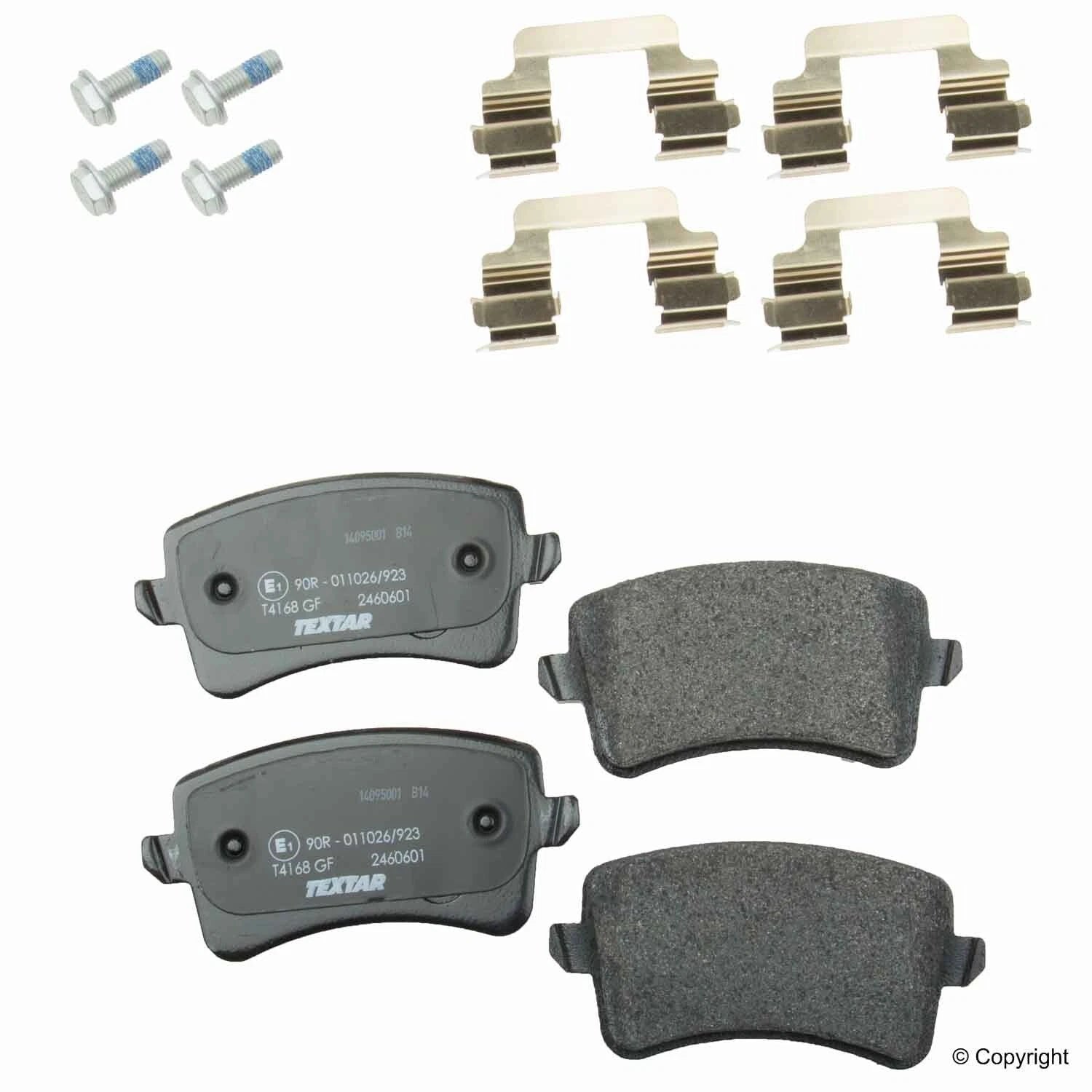 Set of 4 Rear Disc Brake Pads for Textar (24606 01)