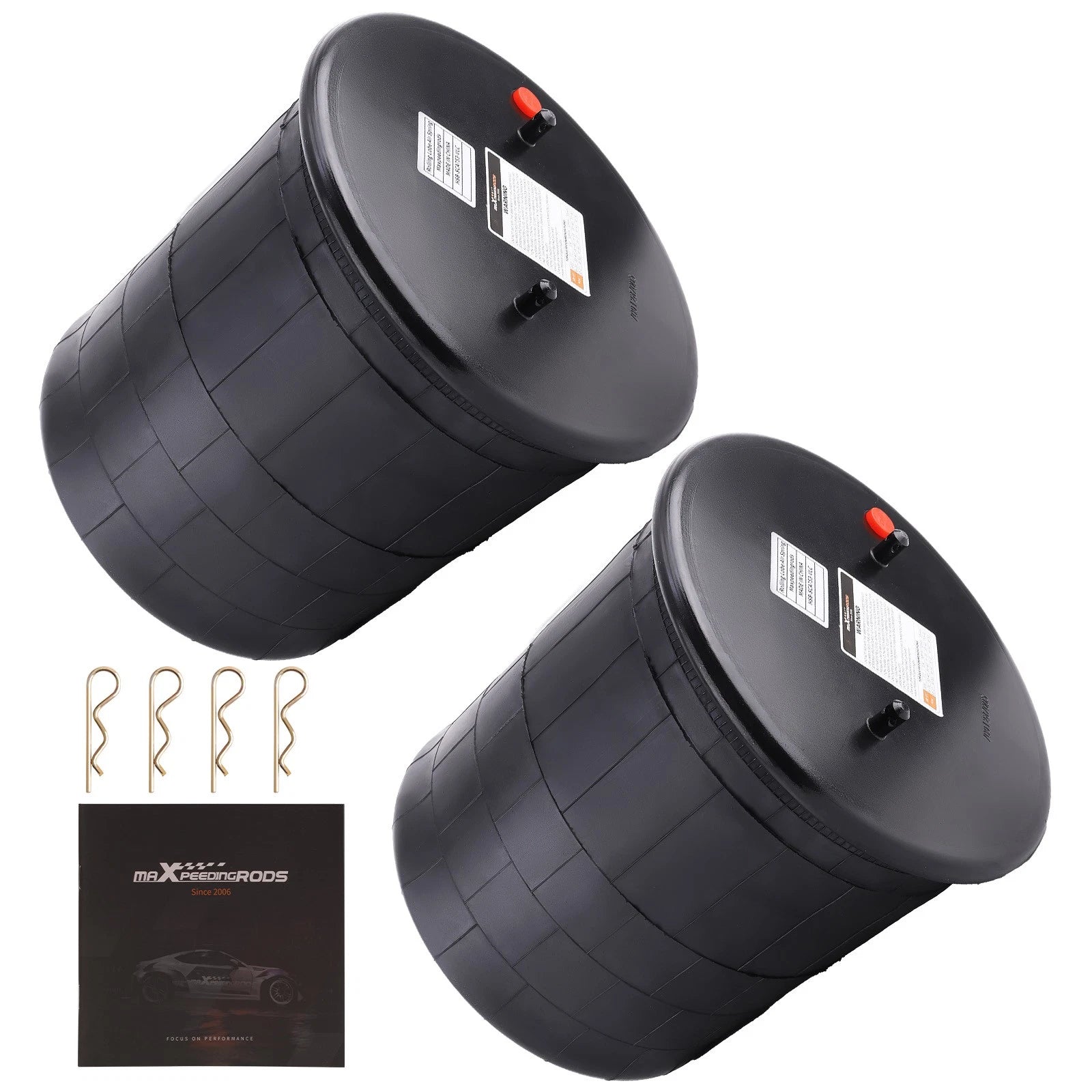 2X Air Spring Bellow Bags for Firestone W01-095-0500, ContiTech 4913NP02