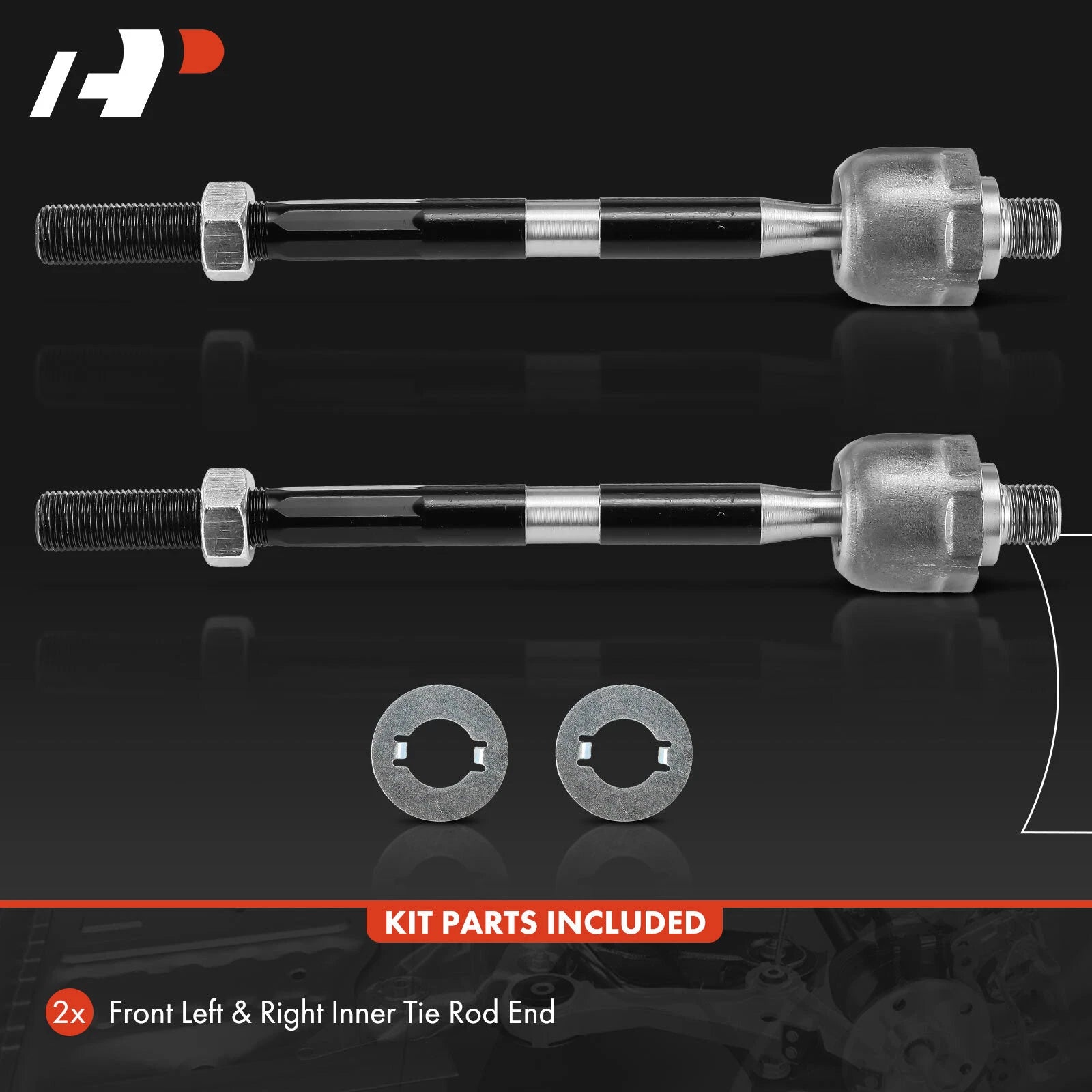 2X Front Inner Tie Rod Ends for Kia Sportage (2017–2022) Hyundai Tucson