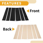 6 Pcs Door Pillar Window Trim for Honda STEPWGN (2022-2024) Black