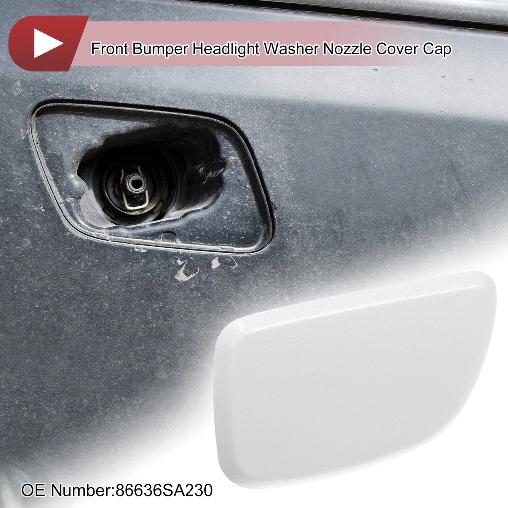 Front Left Washer Nozzle Cover Cap for Subaru Forester (2005–2007) White