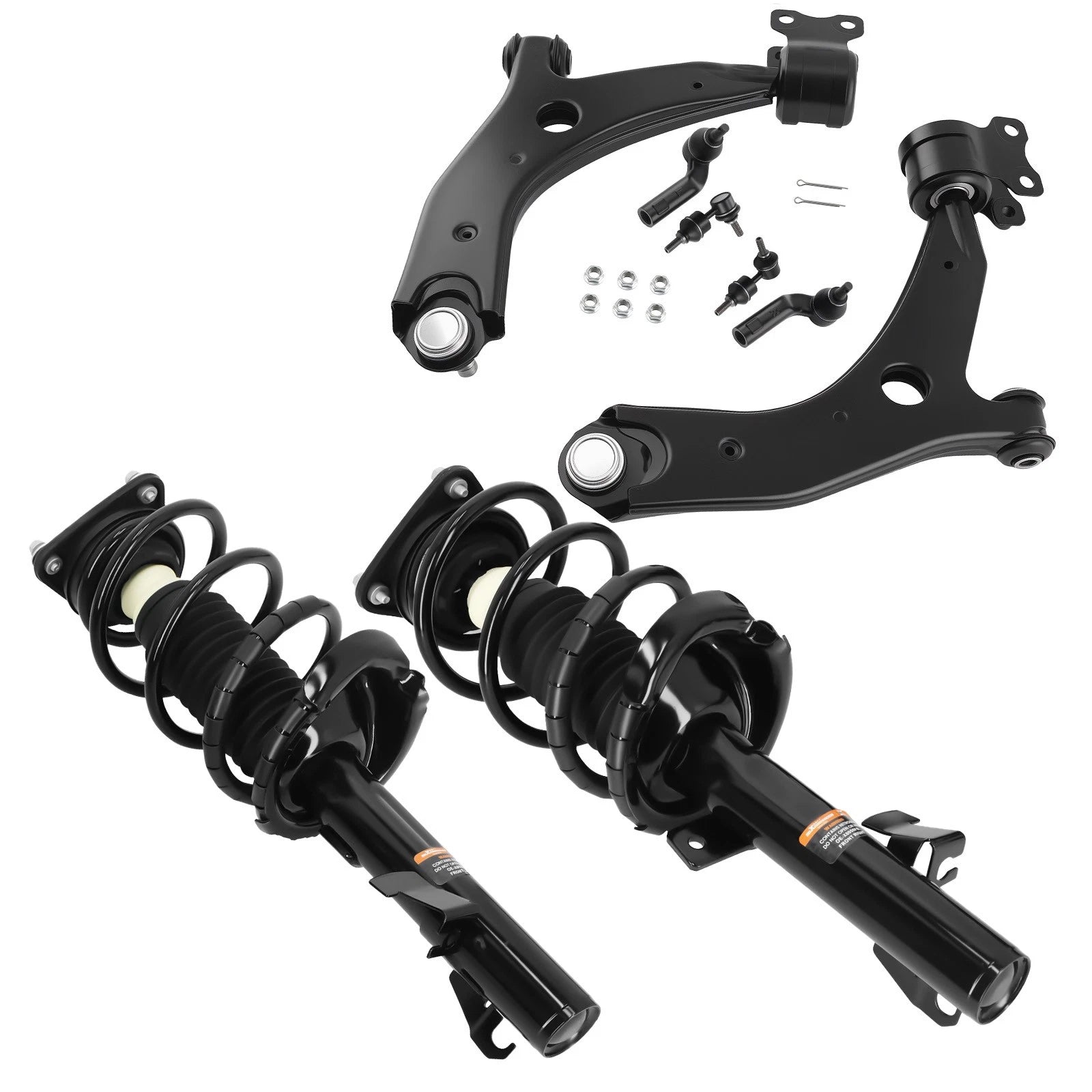 Front Struts w/ Coil Spring Control Arms for Mazda 3 (2004–2009)