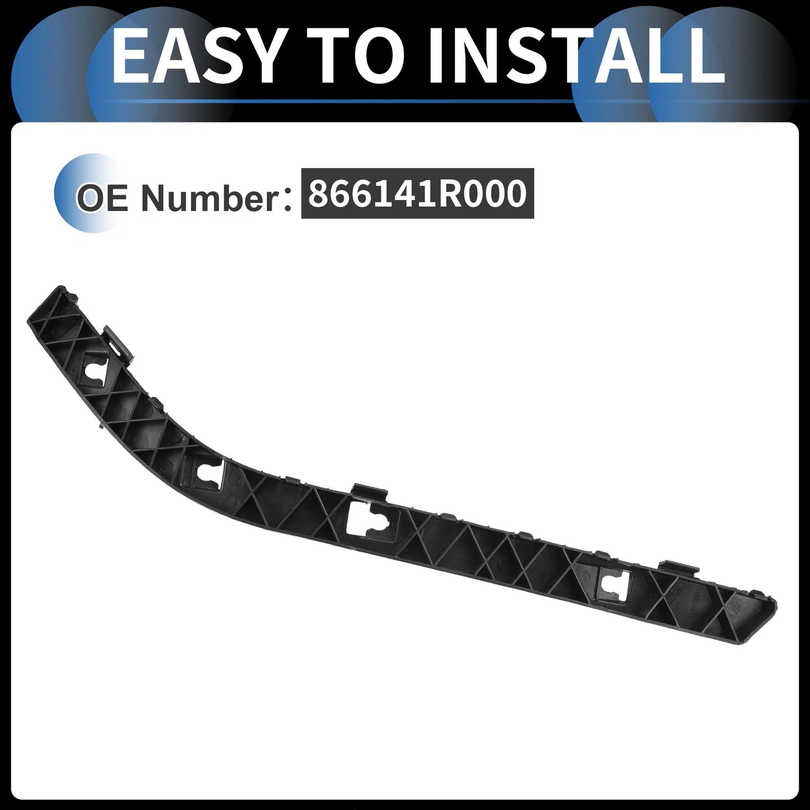 1pc Right Front Bumper Retainer Bracket No. 866141R000 for Hyundai Accent (2012–2017)
