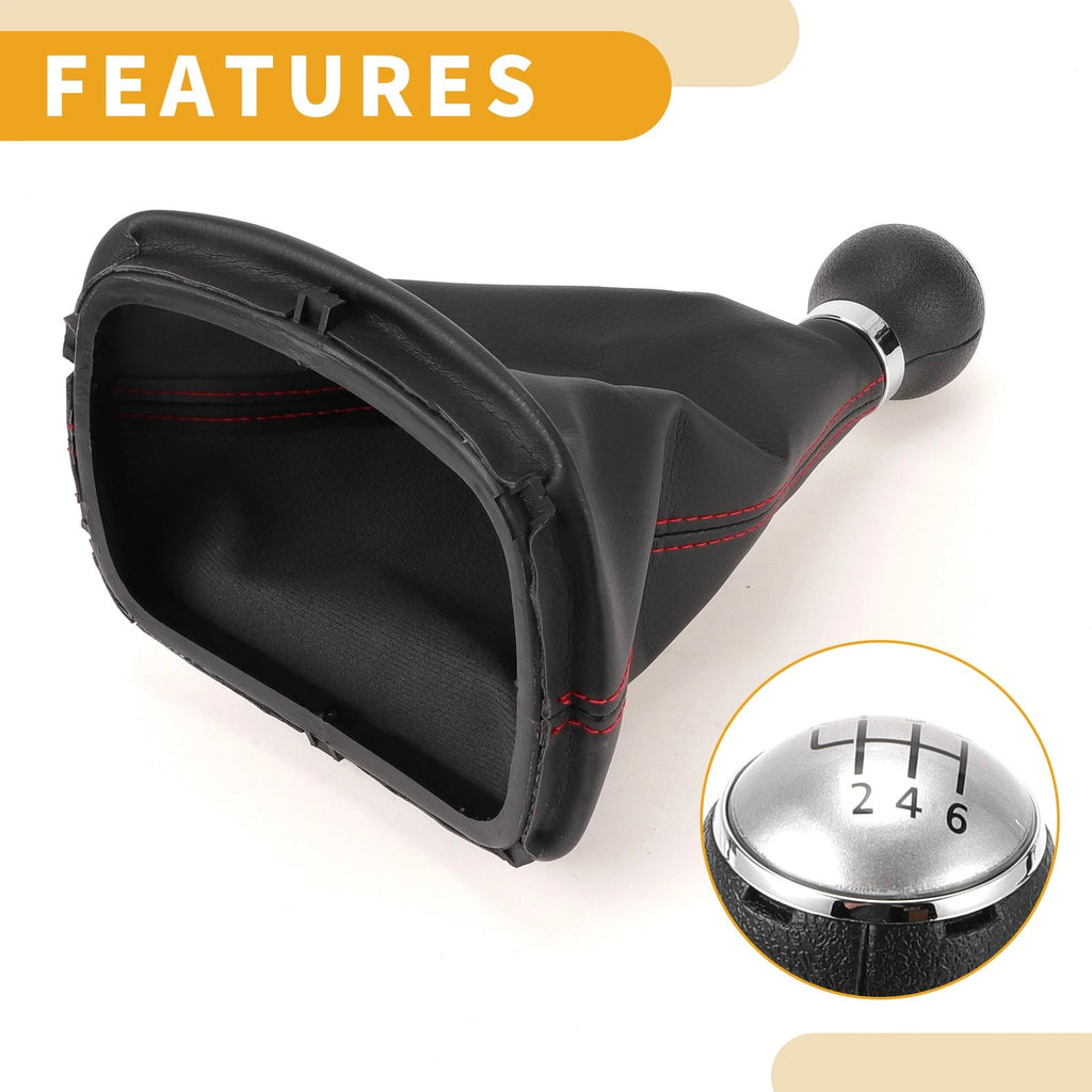 6 Speed Gear Shift Knob with Cover for VW Passat (2005–2010)