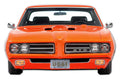 Front End Flat Metal Sign 27x16 for Pontiac GTO Judge (1969–1969)
