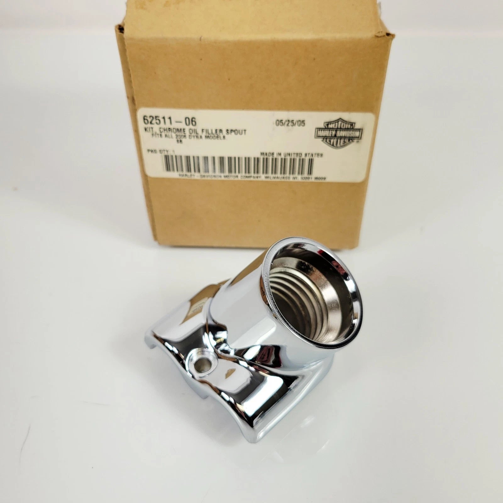Chrome Oil Filler Spout for Harley-Davidson Dyna FXD (2006–2017) 62511-06