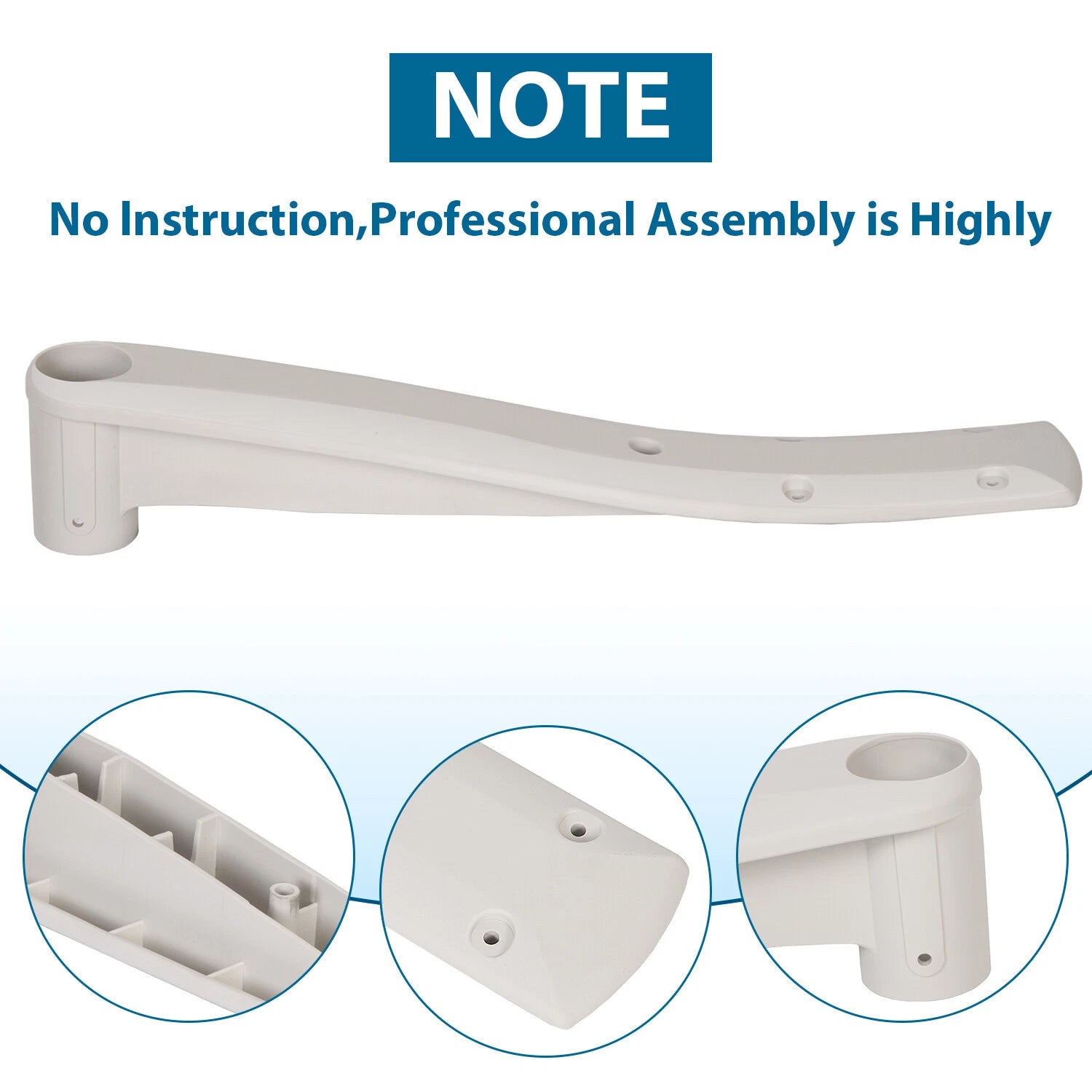 2X Ladder Deck Mounted Support Steps for Above Ground Pool