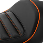 Black Solo Rider Driver Seat for Harley Sportster Iron 883 1200 (2010-2022)