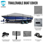 Fishing Boat Cover for Crestliner Fish Hawk 1750 SC (Pro)