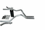 2.5" Dual Exhaust Kit for Chevy GMC 1500 (2019–2025) No Muffler Black Tips