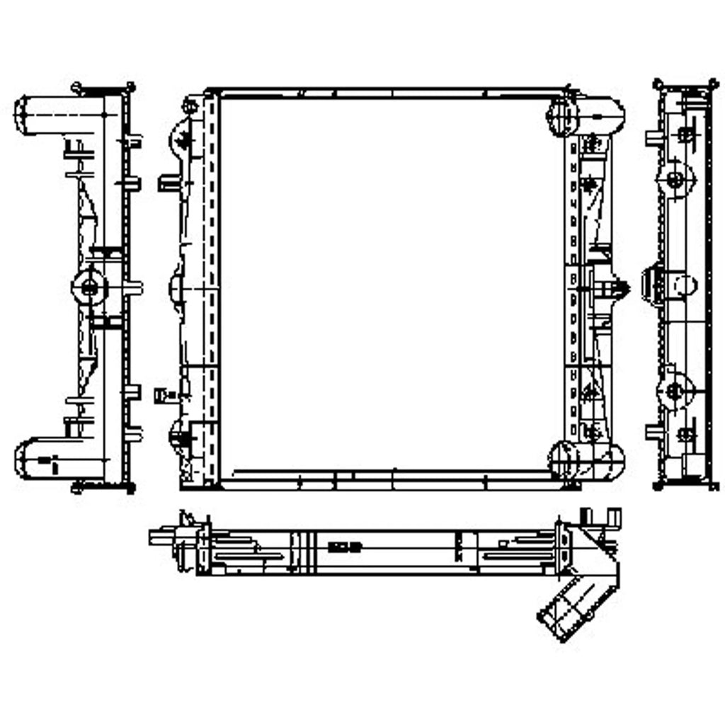 Replacement Plastic/Aluminum Driver Side Radiator (See compatibility Chart)