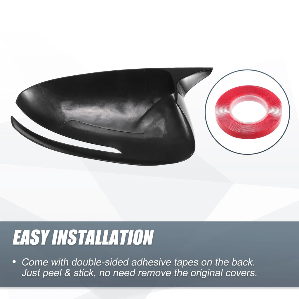 1 Pair Rearview Mirror Cover Overlay Gloss Black for Kia Optima K5 (2011–2015)
