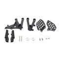 Set of 2 Black Front Driver Footrest Brackets for Honda CBR600RR (2007–2024)