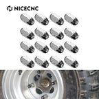 16-Pack M10xP1.25 Wheel Hub Lug Nuts for Honda TRX450R/TRX450ER (2006–2014)