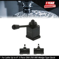 Wedge Type Tool Post Set for Lathe Swing Dia 8" (Fits Various Models)