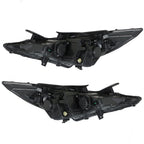 Pair Chrome Headlights for Hyundai Sonata (2011–2014) Clear Lens